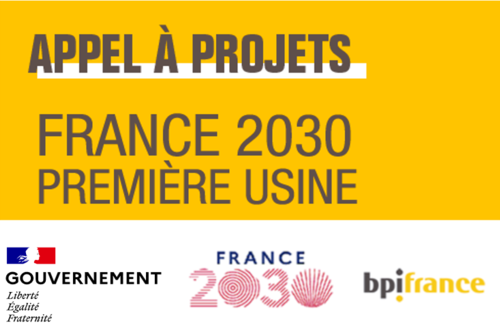 Appel à projets première usine France 2030